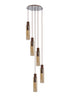 Brooks Slim Round Pendant 5 Light